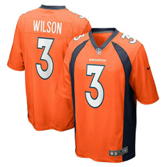 Russell Wilson #3 Denver Broncos Nike Game NFL Football Jersey Orange Lifestyle