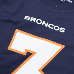 Russell Wilson #3 Denver Broncos Iconic Player NFL T-Shirt Navy Classic