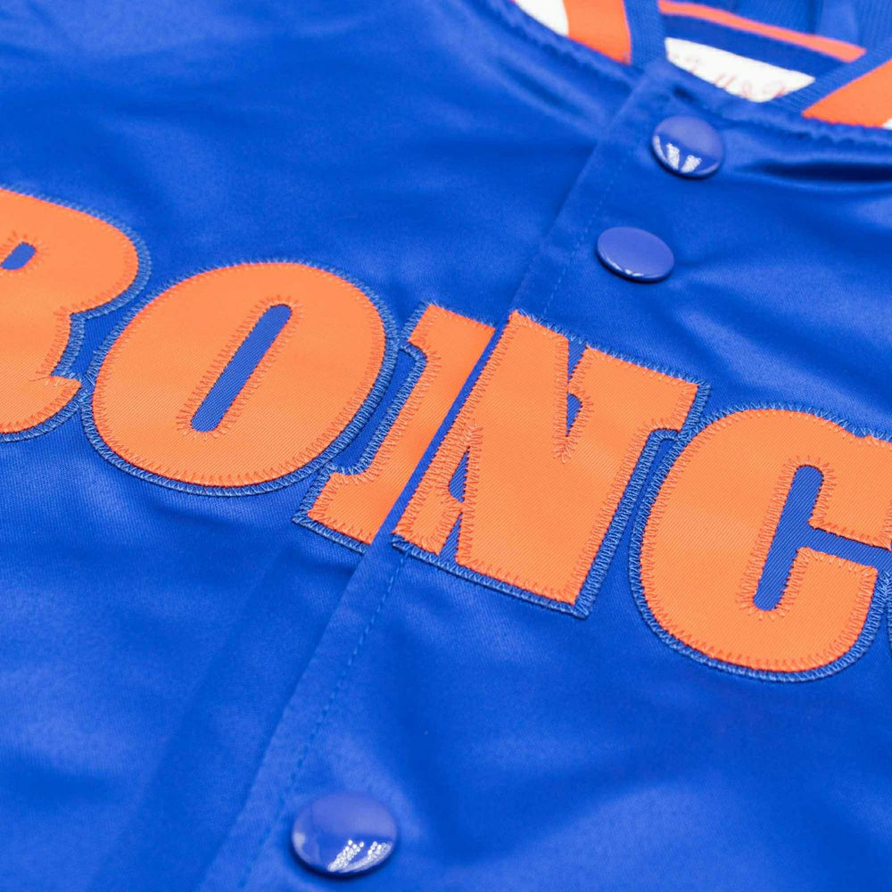 Denver Broncos Mitchell & Ness Lightweight Satin NFL Jacket Blue Taass sale