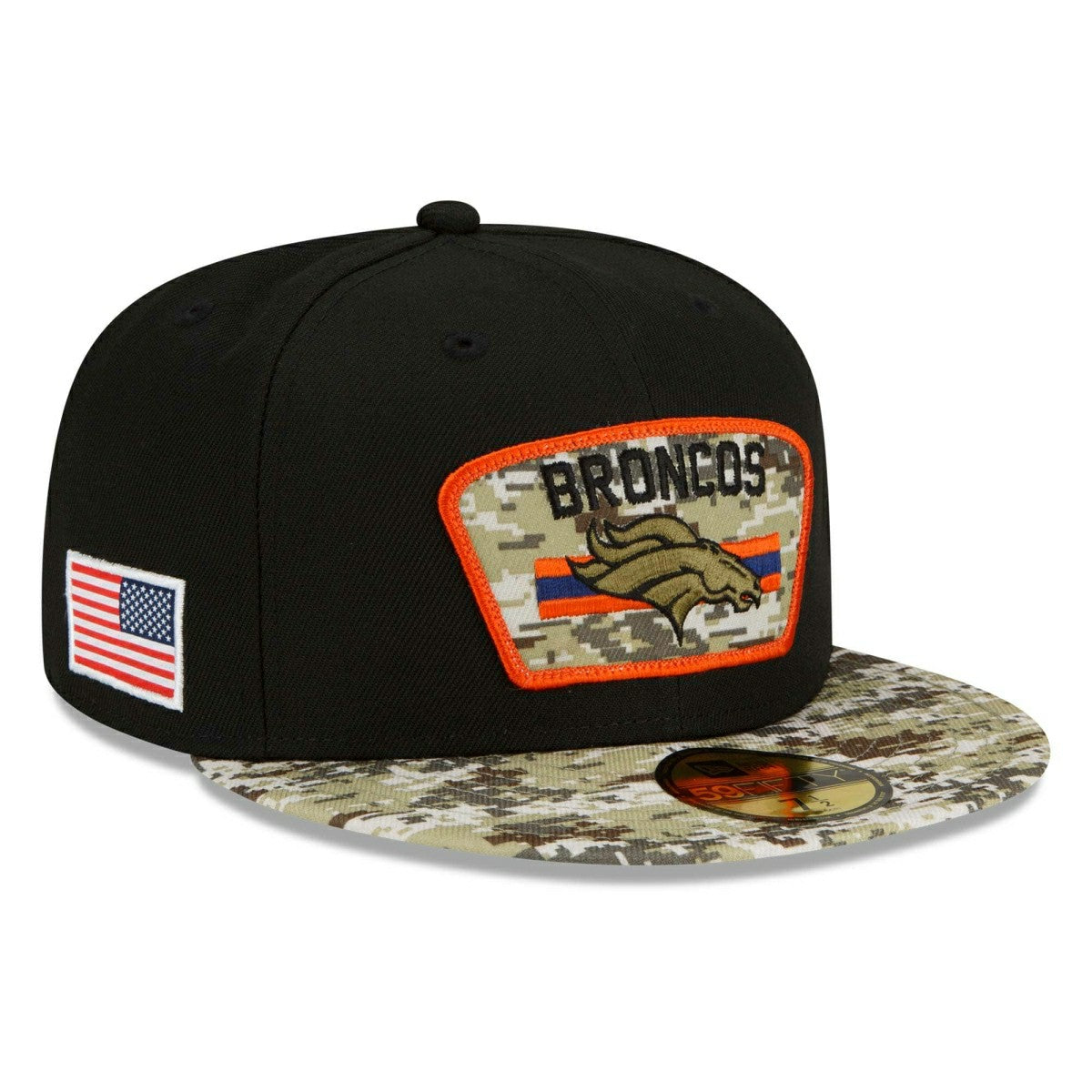 Denver Broncos 2021 NFL On-Field Salute to Service New Era 59FIFTY Fitted Cap Classic