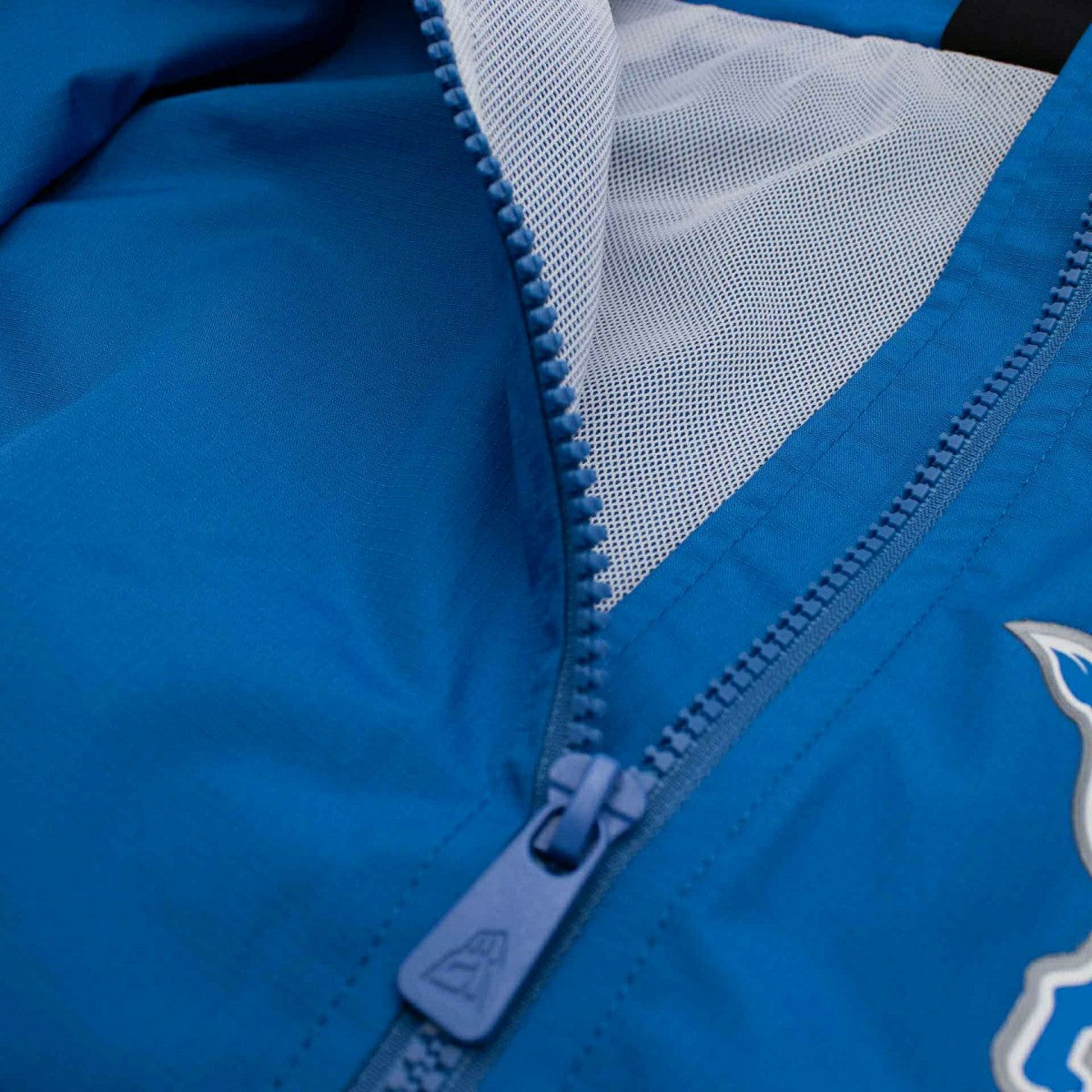 Detroit Lions NFL Quarter Zip Windbreaker Jacket Blue Lifestyle