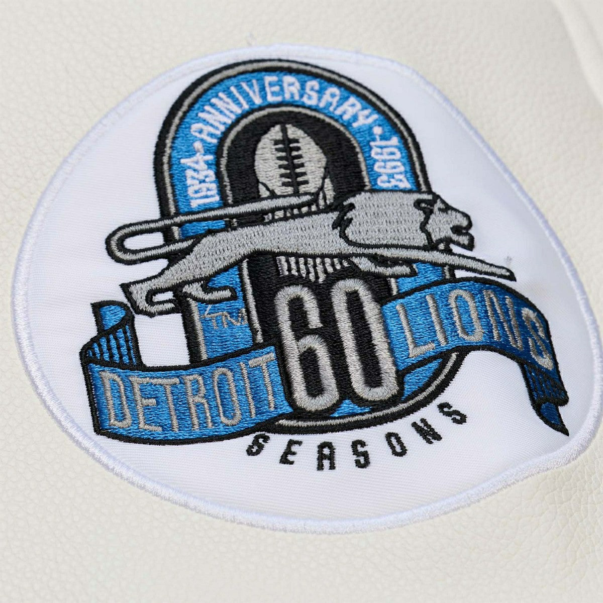 Detroit Lions Dusted Varsity NFL Jacket Brown/Cream Taass US