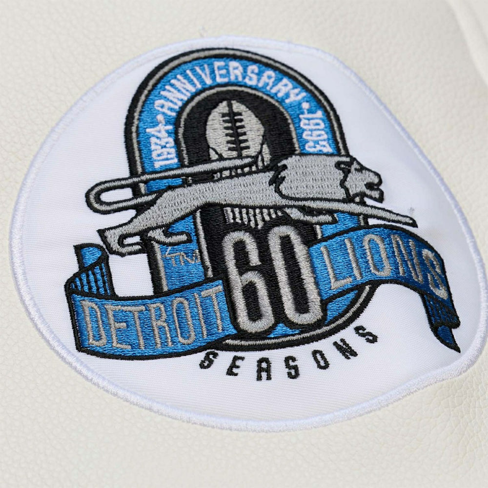 Detroit Lions Dusted Varsity NFL Jacket Brown/Cream Taass US