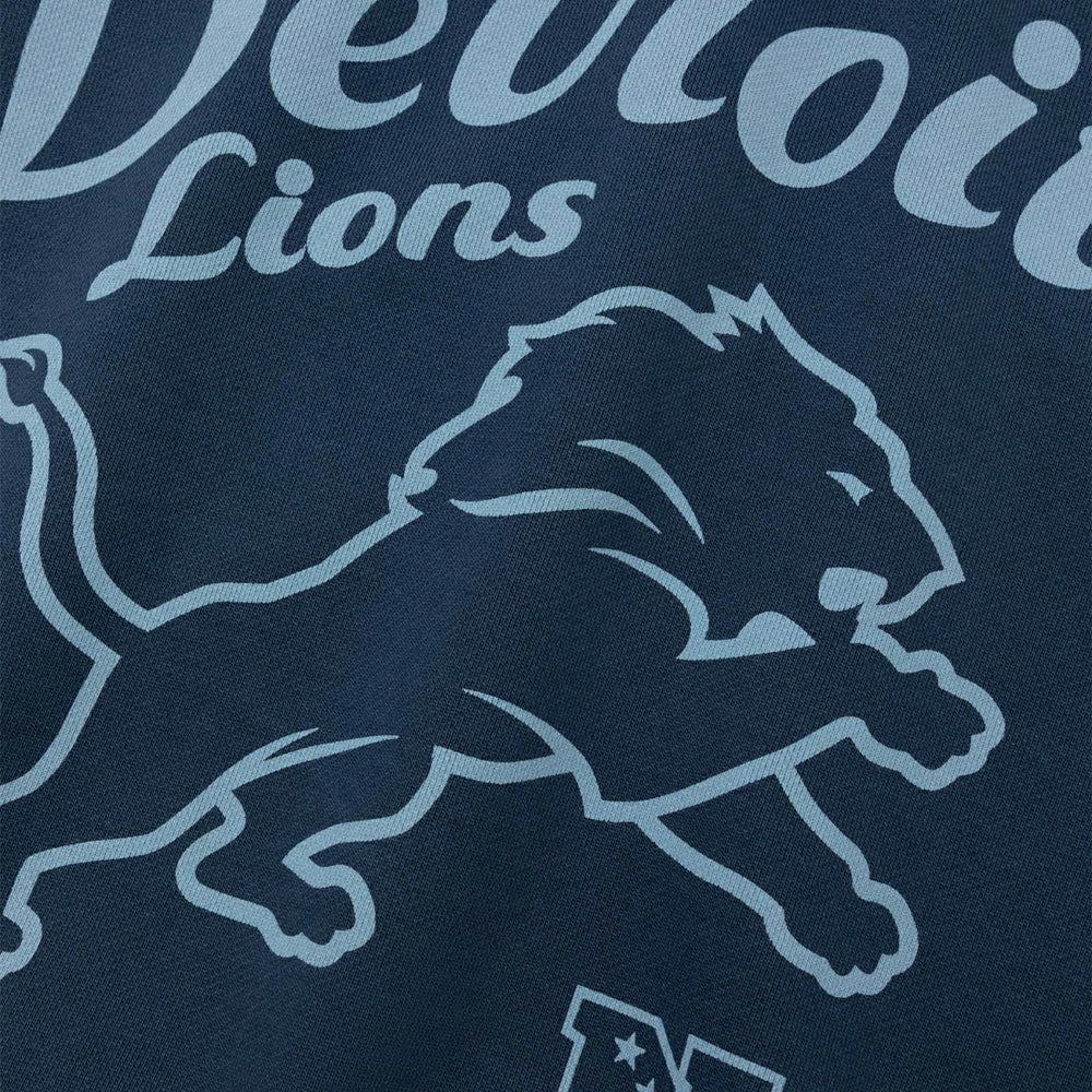 Detroit Lions L&L '96 Classics NFL Crew Sweater Navy Taass sale