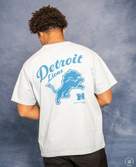 Detroit Lions L&L '89 Classics NFL T-Shirt Light Gray Taass for sale