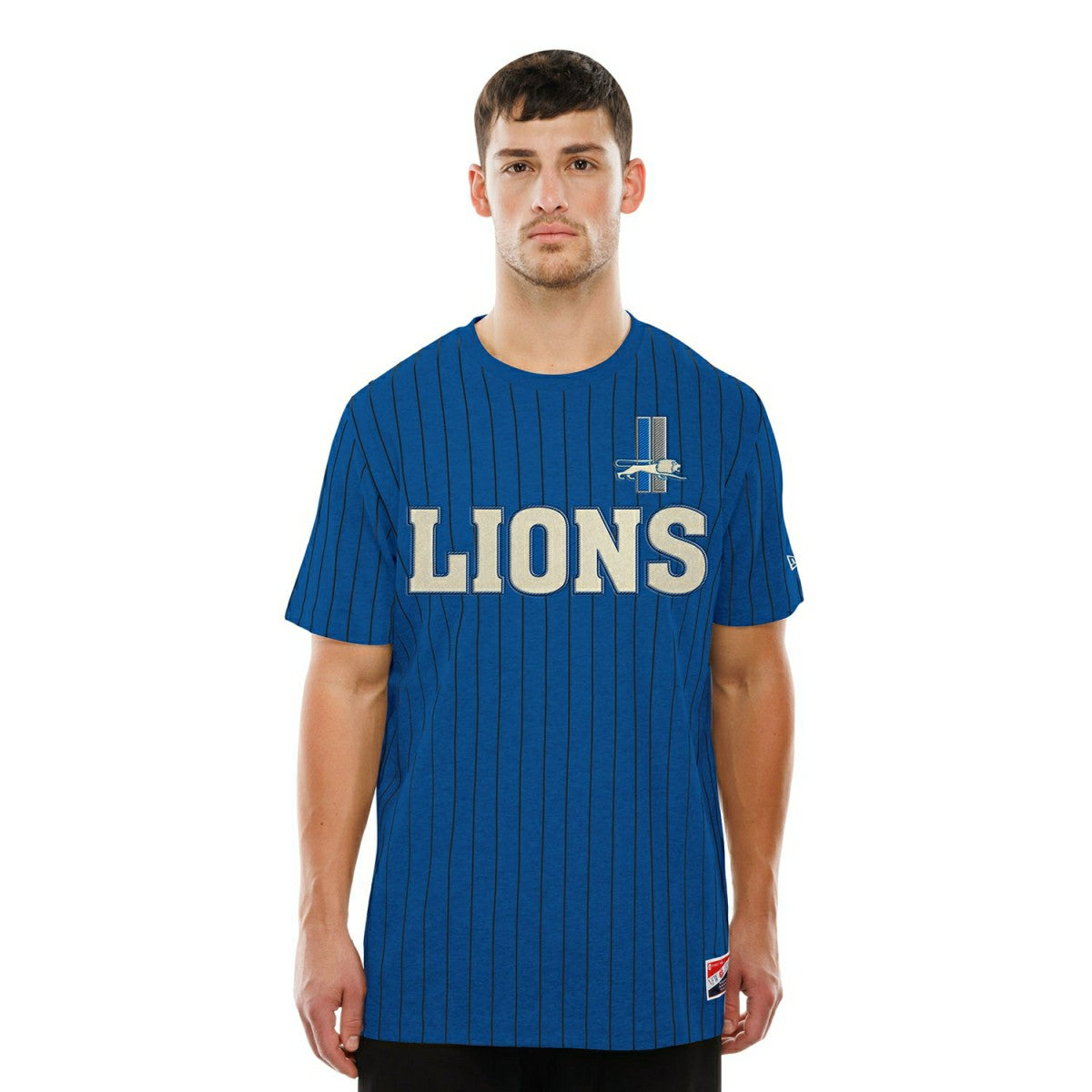 Detroit Lions Retro Stripe NFL T-Shirt Blue Taass US