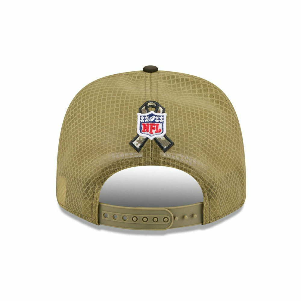 Detroit Lions 2025 NFL Salute to Service 9SEVENTY Trucker Snapback Cap Olive Taass sale