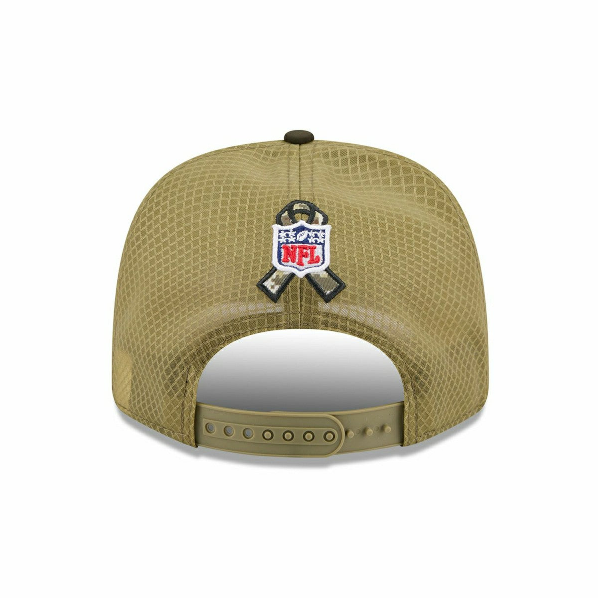 Detroit Lions 2025 NFL Salute to Service 9SEVENTY Trucker Snapback Cap Olive Taass sale