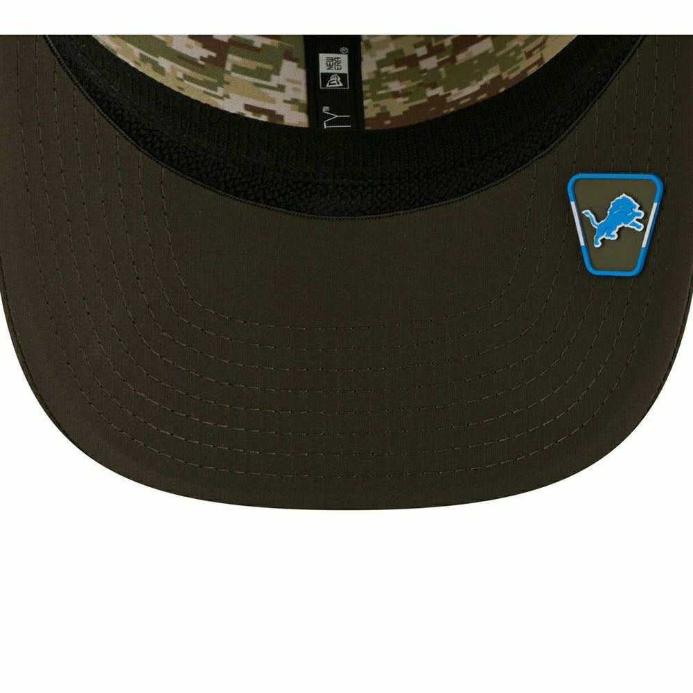 Detroit Lions 2025 NFL Salute to Service 9SEVENTY Trucker Snapback Cap Olive Taass sale