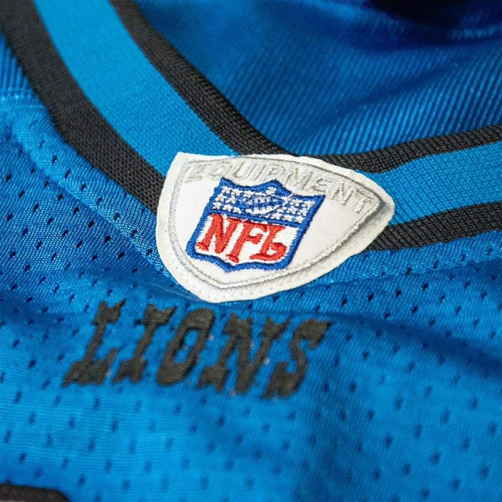 Calvin Johnson #81 Detroit Lions 2007 Authentic Throwback NFL Jersey Blue Taass for sale