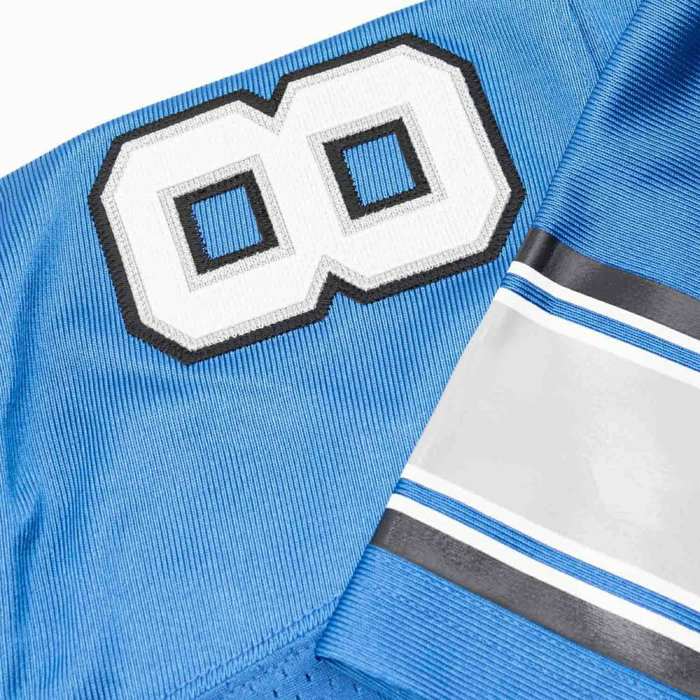 Calvin Johnson #81 Detroit Lions 2007 Authentic Throwback NFL Jersey Blue Taass for sale