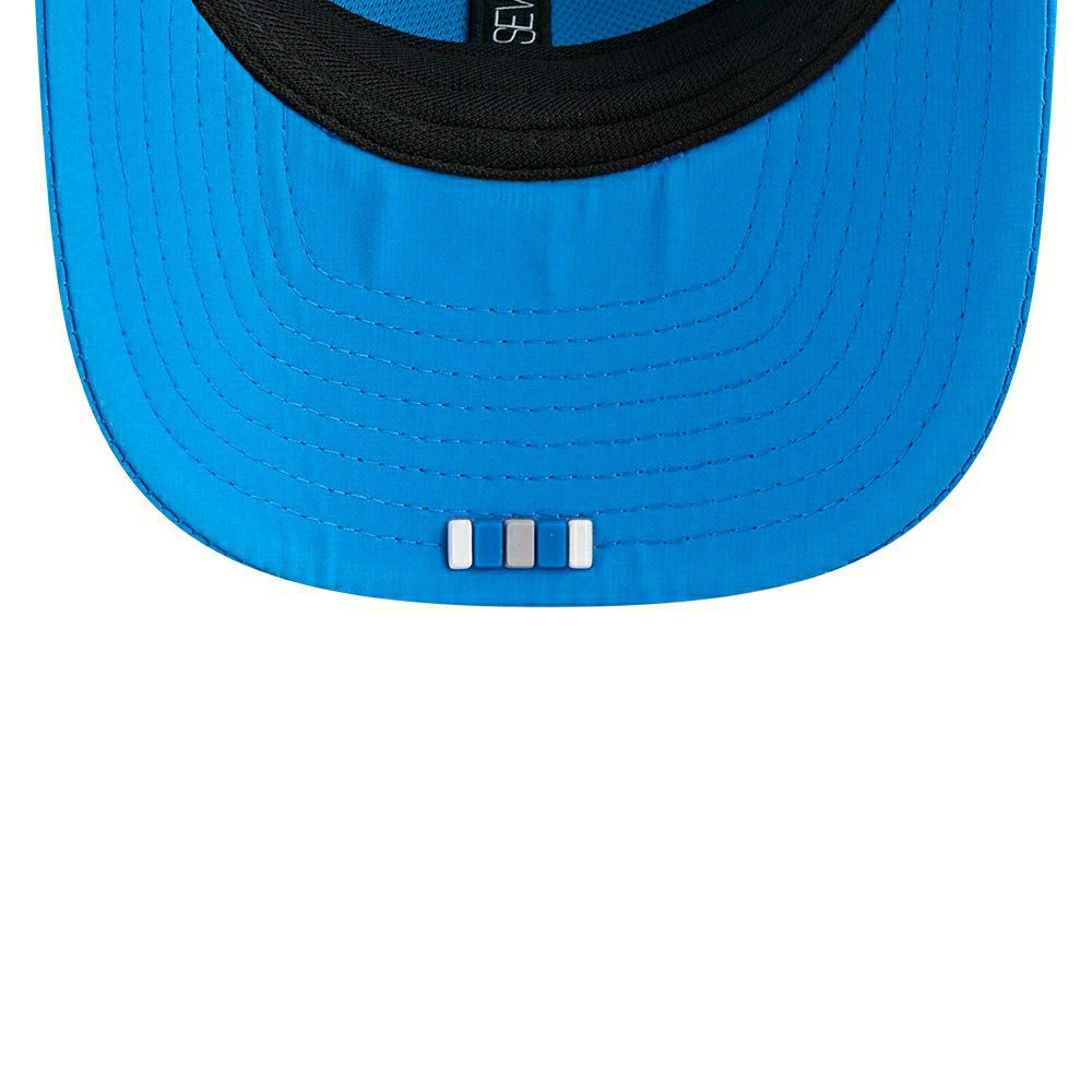 Detroit Lions 2025 NFL On-Field Sideline 9SEVENTY Trucker Snapback Cap Blue Classic