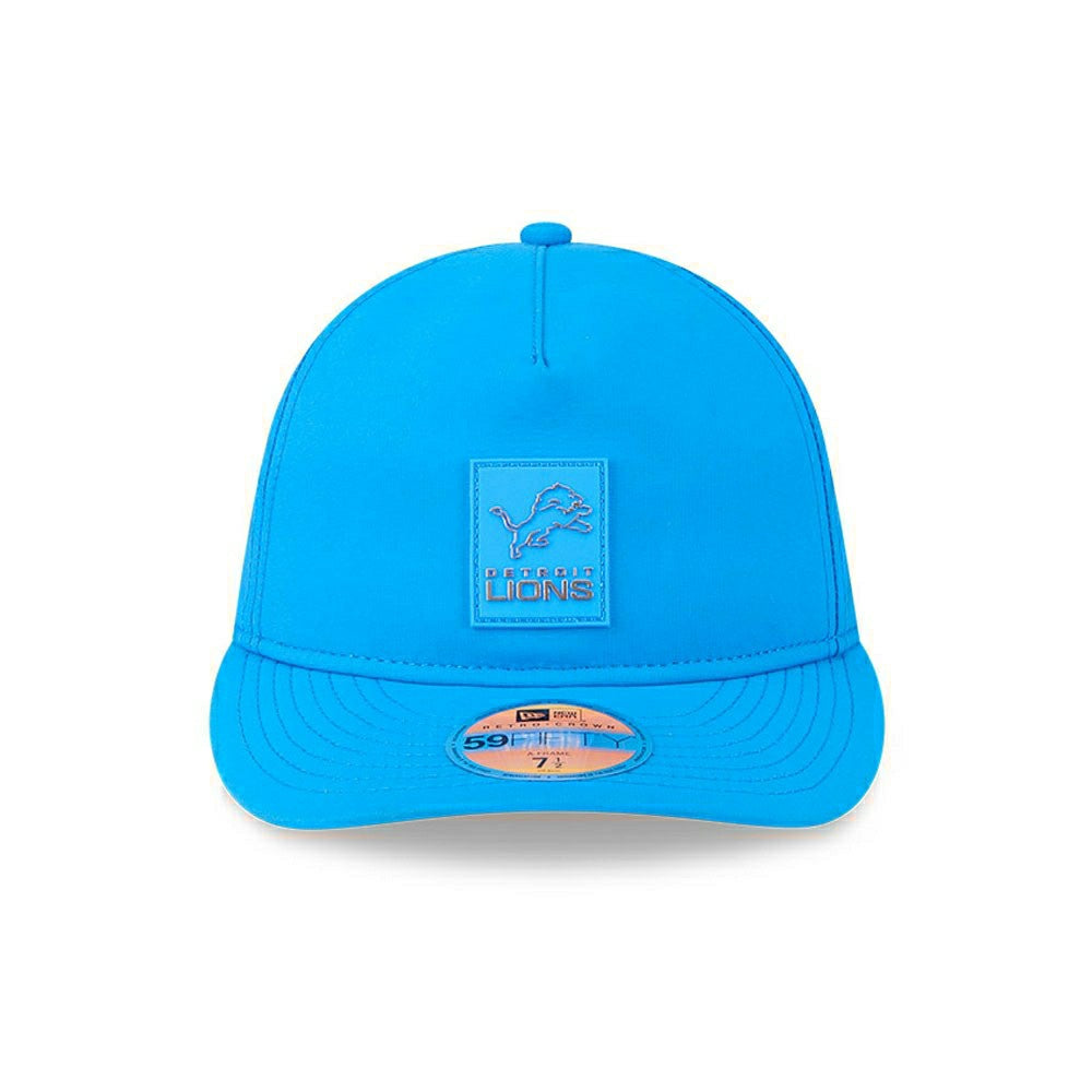 Detroit Lions 2025 NFL On-Field Sideline 59FIFTY A-Frame Fitted Cap Blue Fashion