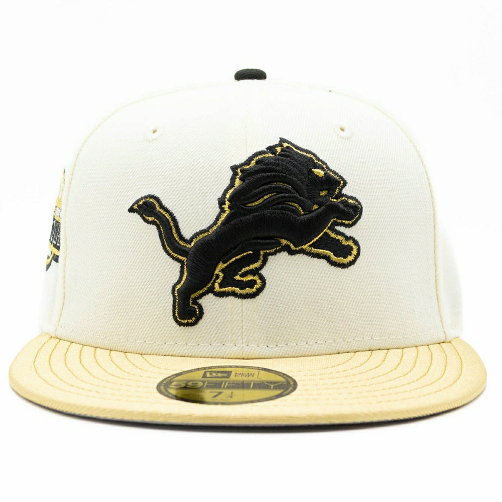 Detroit Lions 2004 Pro Bowl 59FIFTY Fitted NFL Cap Chrome Gold Taass sale