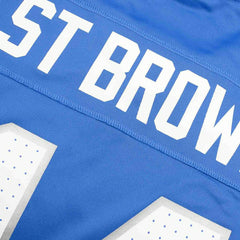 Amon-Ra St. Brown #14 Detroit Lions Nike Game NFL Jersey Blue Taass sale