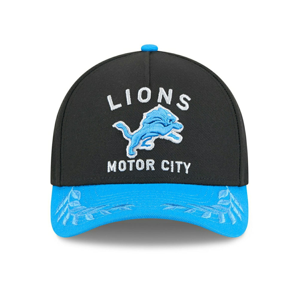 Detroit Lions 2025 NFL Draft 9FORTY M-Crown A-Frame Snapback Cap Black Taass US