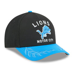 Detroit Lions 2025 NFL Draft 9FORTY M-Crown A-Frame Snapback Cap Black Taass US
