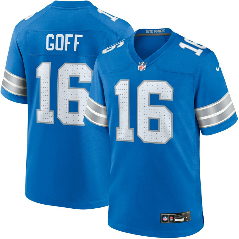 Jared Goff #16 Detroit Lions Nike Game NFL Jersey Blue Classic