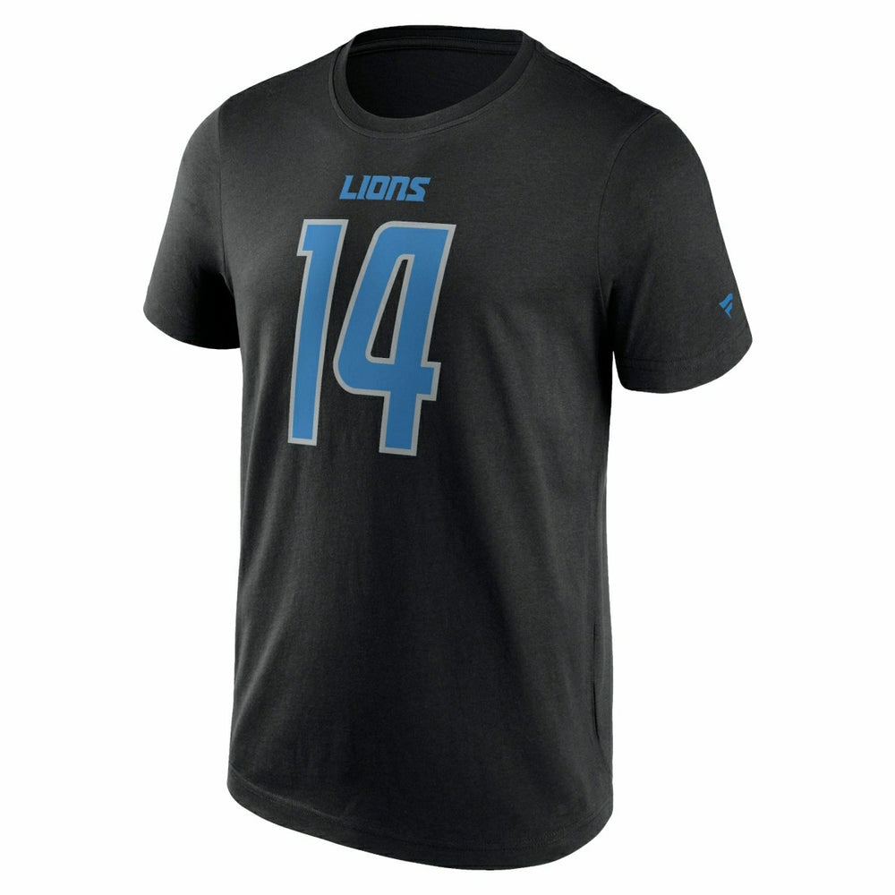 Amon-Ra St. Brown #14 Detroit Lions Player NFL T-Shirt Black Taass sale