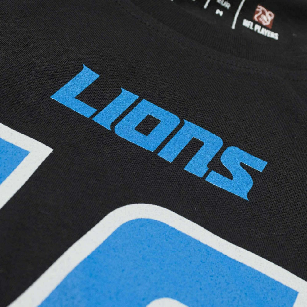Amon-Ra St. Brown #14 Detroit Lions Player NFL T-Shirt Black Taass sale