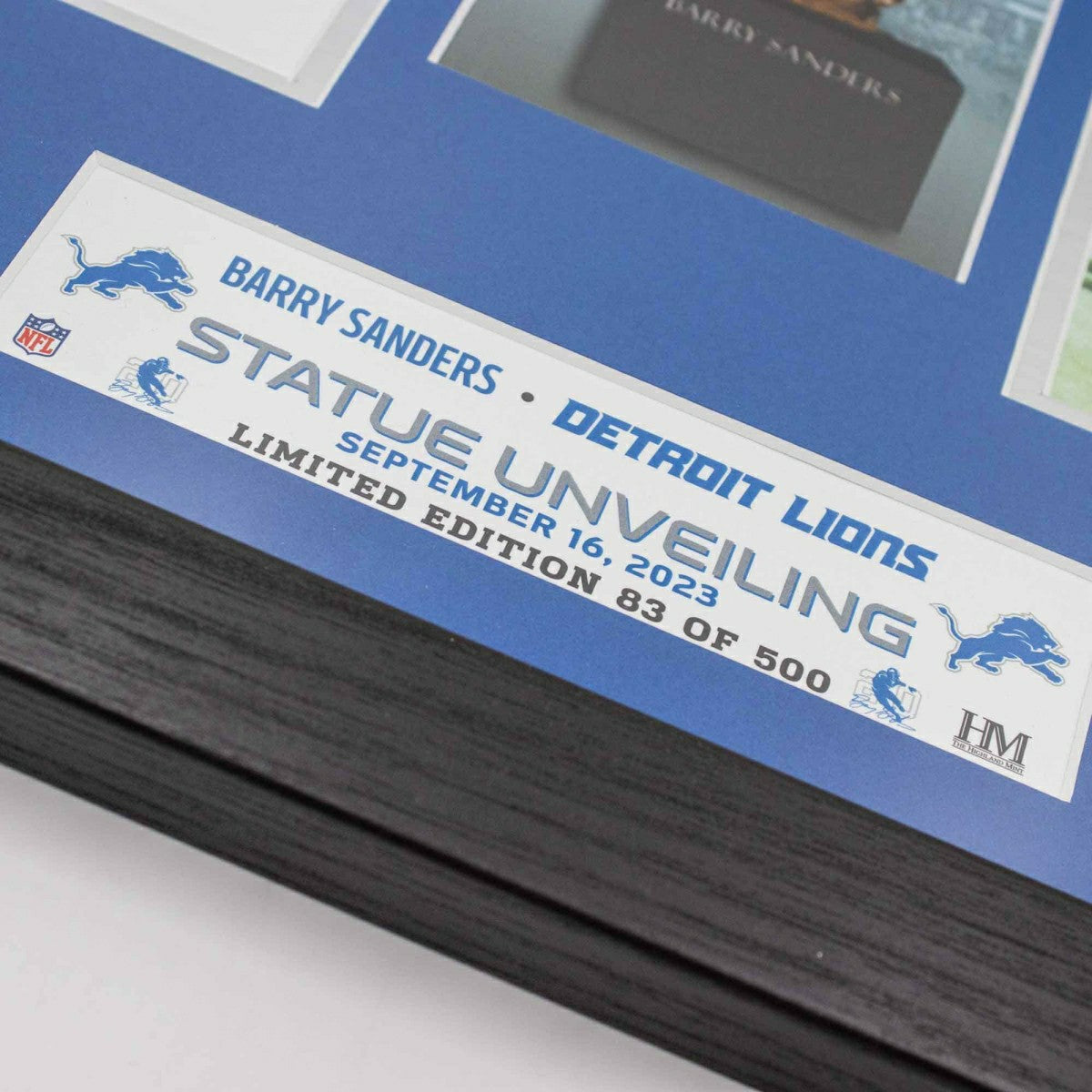 Barry Sanders Statue Unveiling Silver Coin Framed NFL Photo Taass US