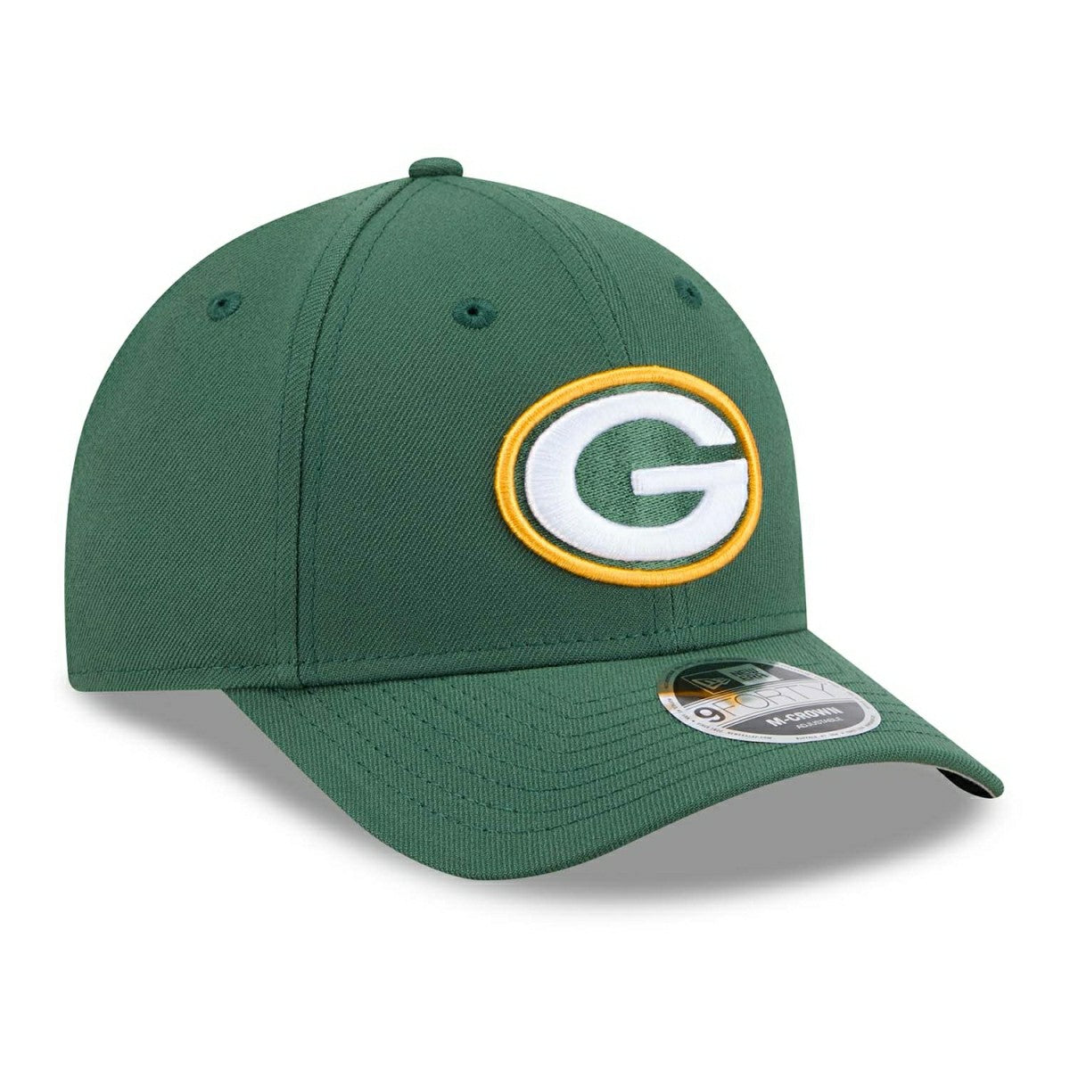 Green Bay Packers NFL Team Logo New Era 9FORTY M-Crown Snapback Cap Green Lifestyle