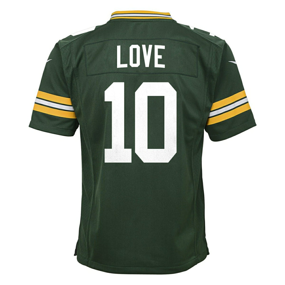 Jordan Love #10 Green Bay Packers Game NFL Jersey Green (YOUTH) Taass sale