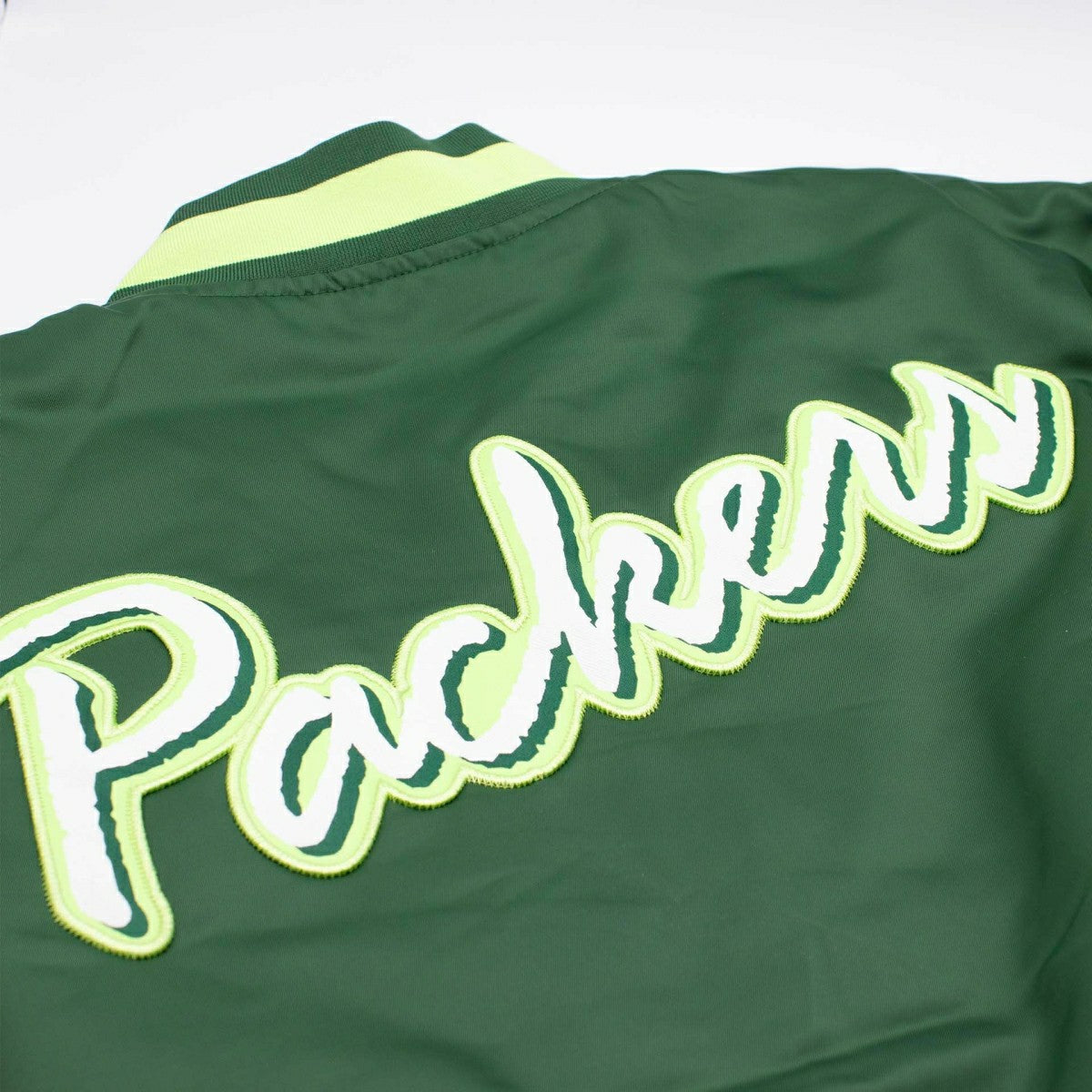 Green Bay Packers Rewind Legacy Bomber Jacket Green/Cream Taass US