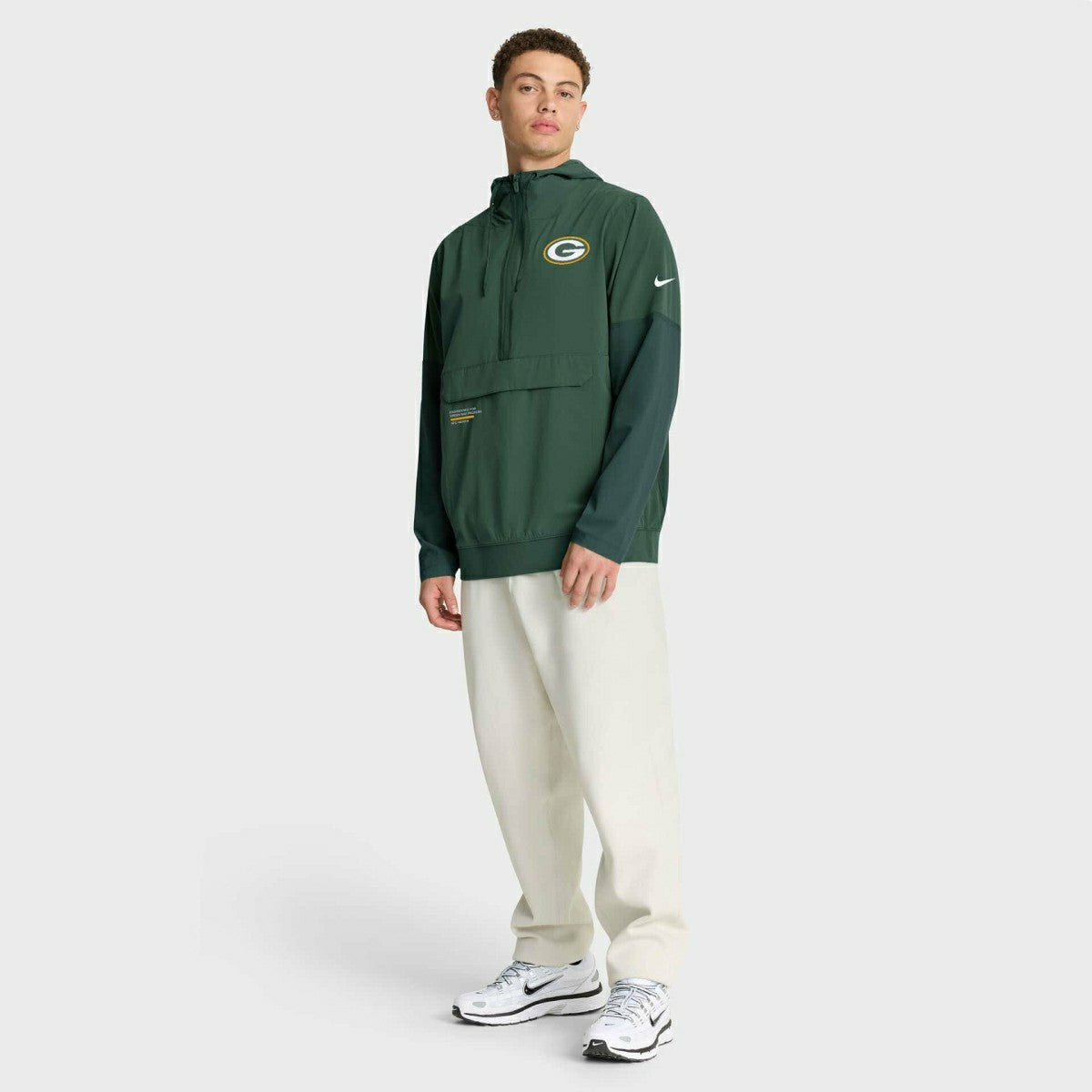 Green Bay Packers Nike Sideline Half-Zip Anorak NFL Jacke Green Fashion