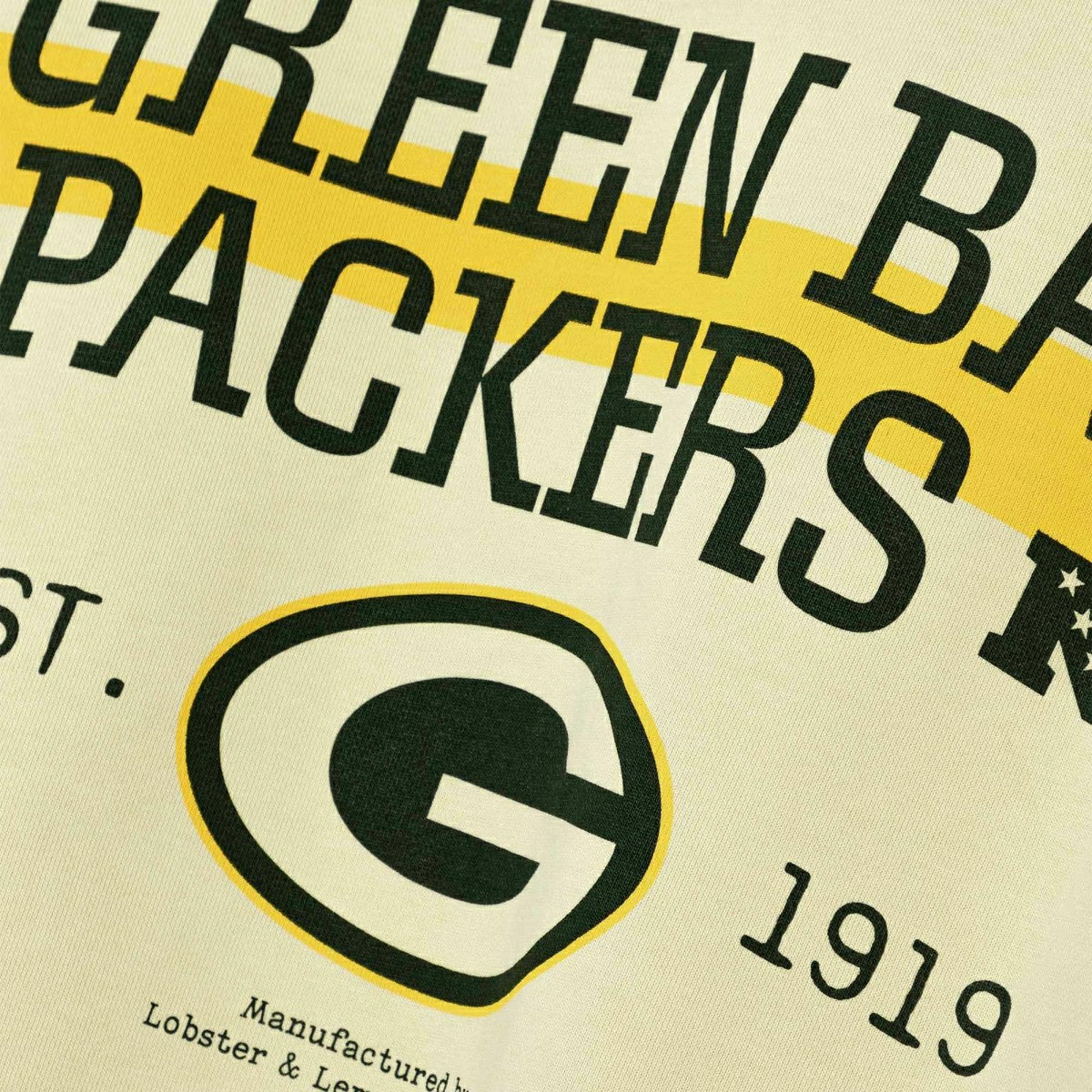Green Bay Packers L&L '96 Classics NFL Crew Sweater Beige Taass sale