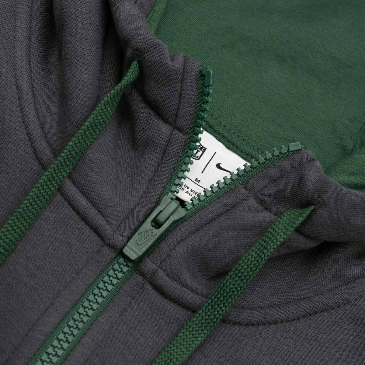 Green Bay Packers Playbook NFL Full-Zip Fleece Hoodie Anthracite Lifestyle