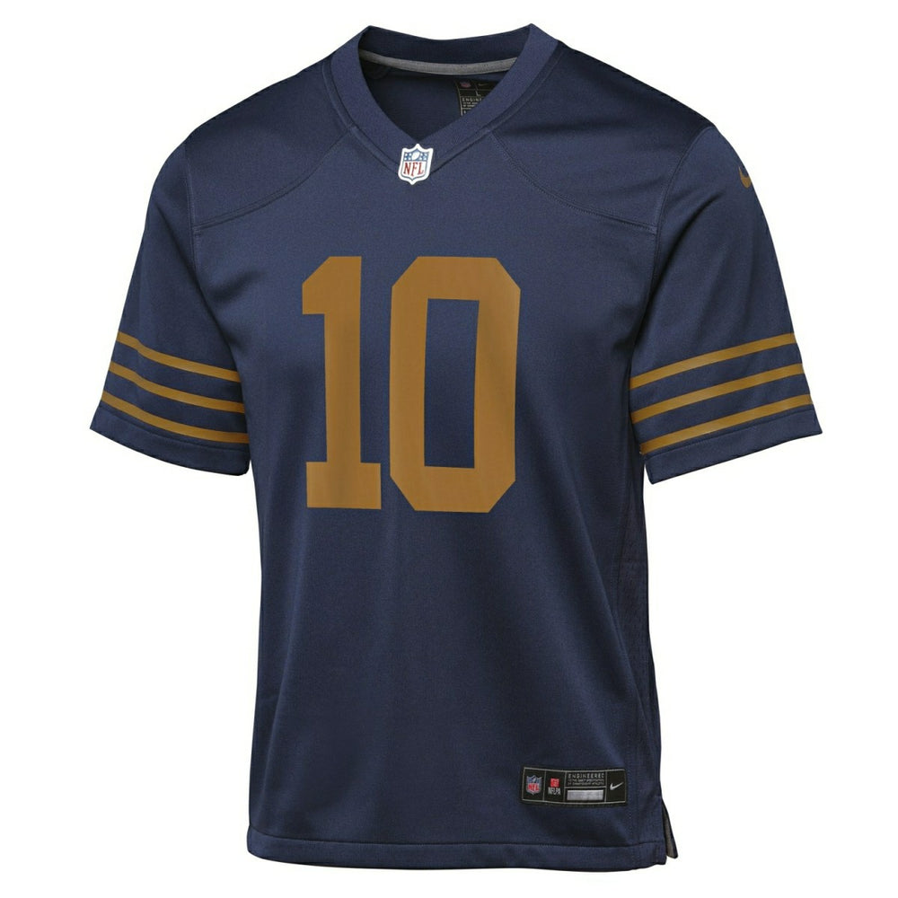 Jordan Love #10 Green Bay Packers Game Football NFL Throwback ALT Jersey Navy (YOUTH) Taass sale