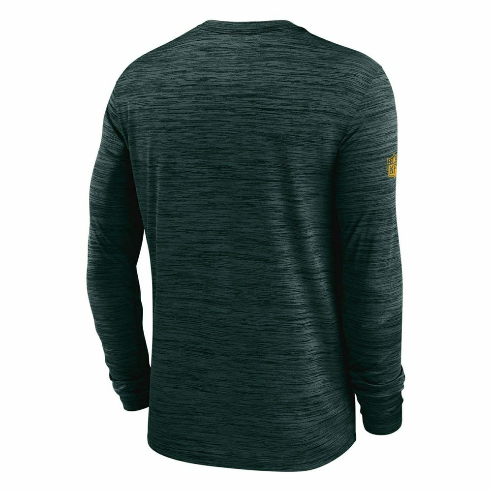 Green Bay Packers 2025 NFL Sideline Nike Velocity Performance Long Sleeve T-Shirt Green Taass US