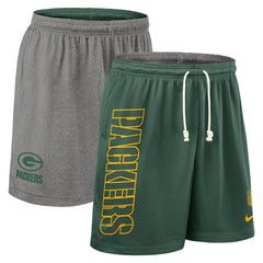 Green Bay Packers 2025 NFL Sideline Reversible Mesh Nike Dri-FIT Shorts Green Classic