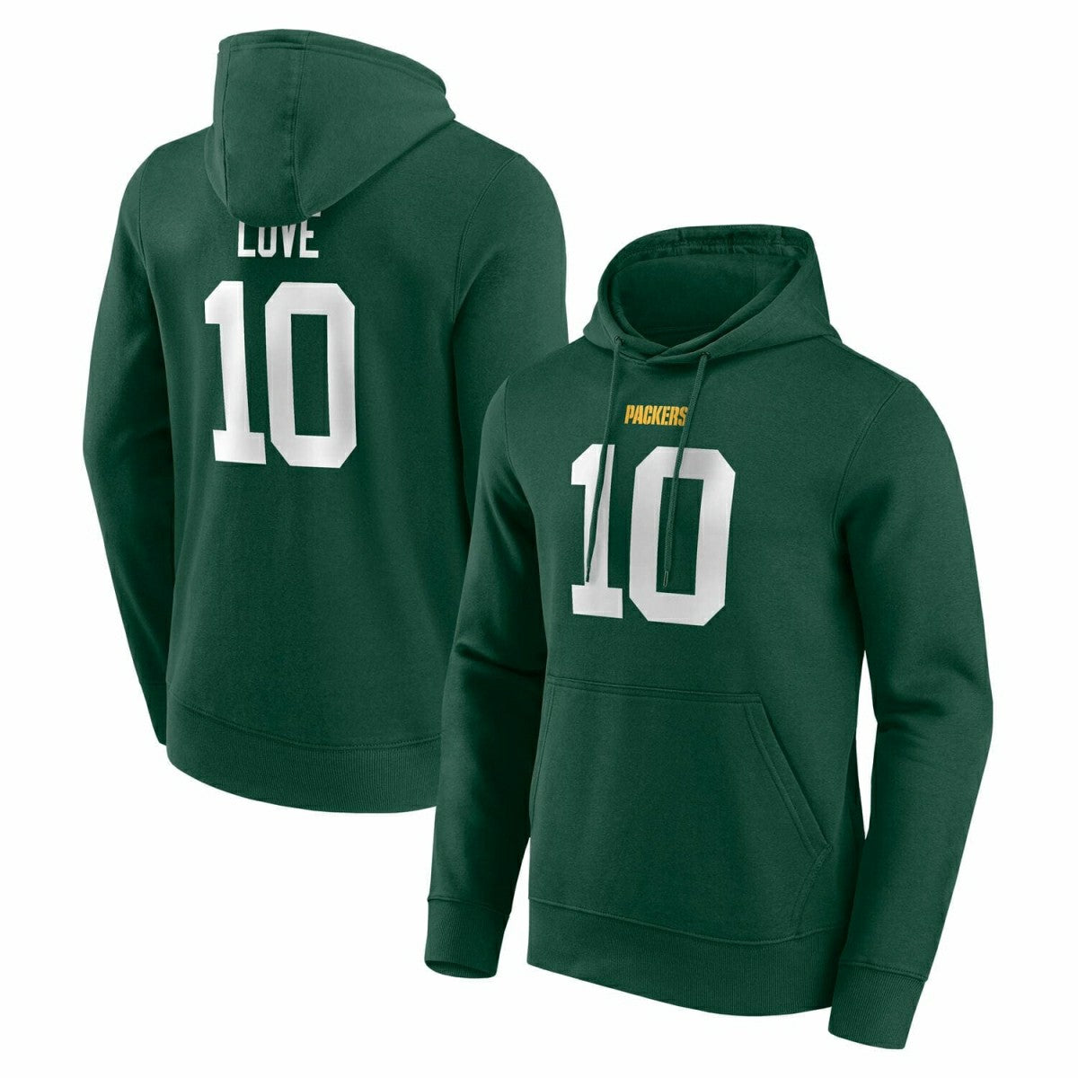 Jordan Love #10 Green Bay Packers Player NFL Hoodie Green Lifestyle