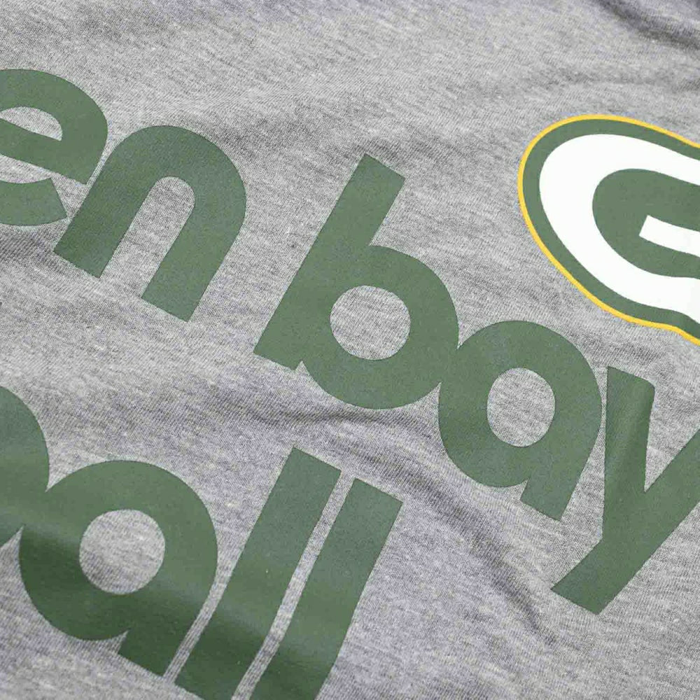 Green Bay Packers Nike Triblend Football NFL T-Shirt Gray (Women's) Taass US