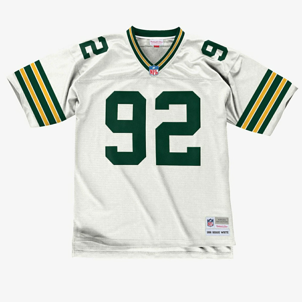 Reggie White #92 Green Bay Packers 1996 Mitchell & Ness Legacy NFL Jersey White Fashion