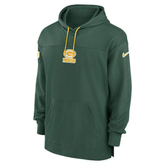 Green Bay Packers 2024 NFL On-Field Sideline Nike Jersey Hoodie Green Taass sale
