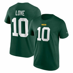 Jordan Love #10 Green Bay Packers Player NFL T-Shirt Lifestyle