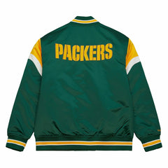 Green Bay Packers Mitchell & Ness Heavyweight Satin NFL Jacket Taass sale