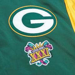 Green Bay Packers Mitchell & Ness Heavyweight Satin NFL Jacket Taass sale