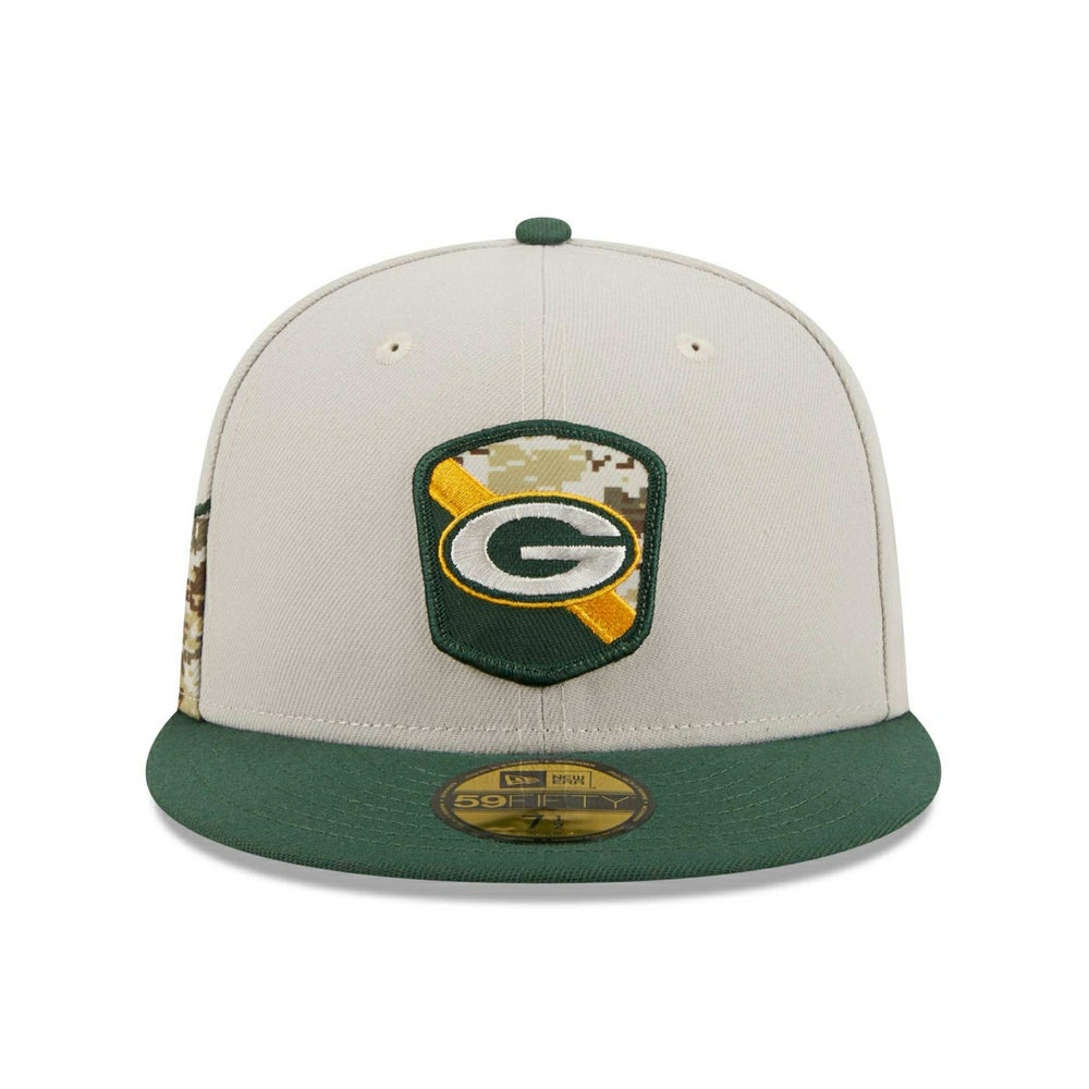 Green Bay Packers 2023 NFL Salute to Service New Era 59FIFTY Fitted Cap Taass for sale