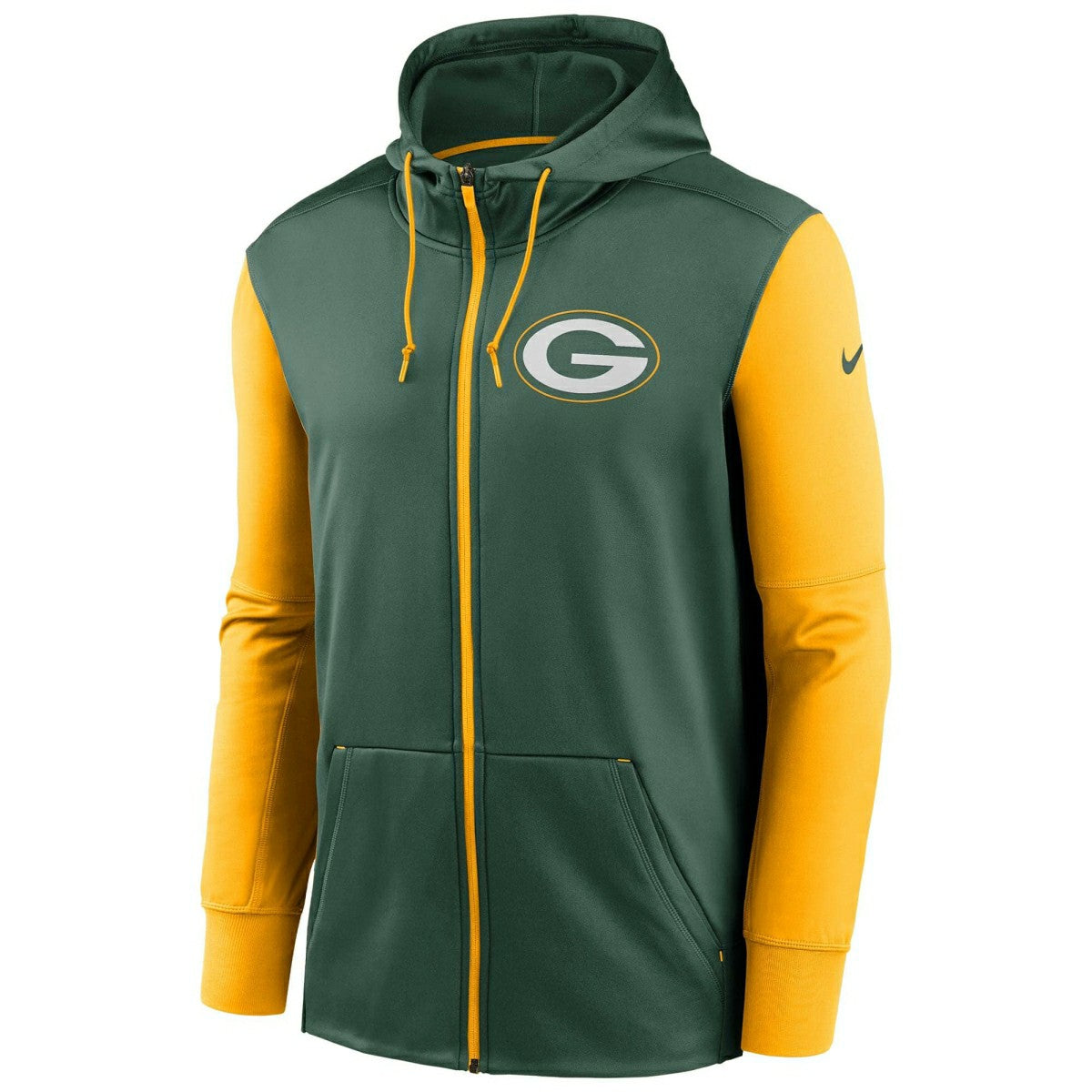 Green Bay Packers Two-Tone Nike Therma NFL Full-Zip Hoodie Fashion