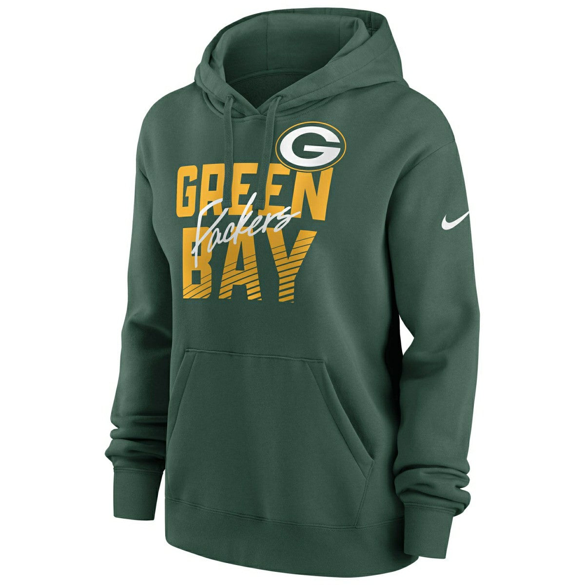 Green Bay Packers Wordmark Nike Club NFL Hoodie Green (WOMEN'S) Taass sale