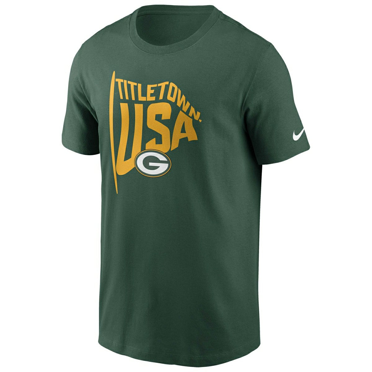 Green Bay Packers Titletown USA Nike Essential NFL T-Shirt Green Taass US