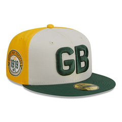 Green Bay Packers Historic 2023 NFL Sideline New Era 59FIFTY Fitted Cap Lifestyle
