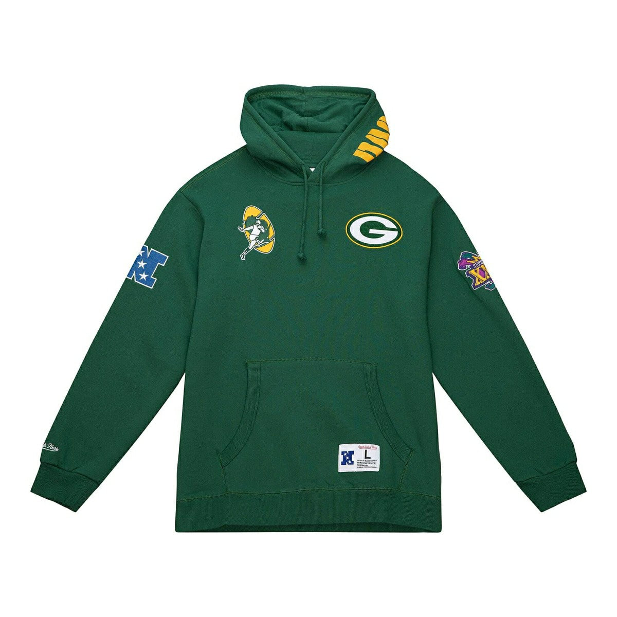 Green Bay Packers City Collection Mitchell & Ness NFL Hoodie Green Taass sale