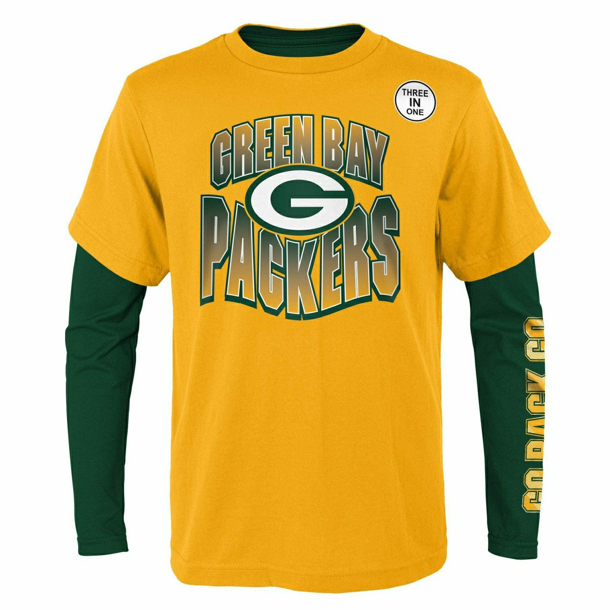 Green Bay Packers Game Day 3-in-1 Combo NFL Shirt (YOUTH) Taass US