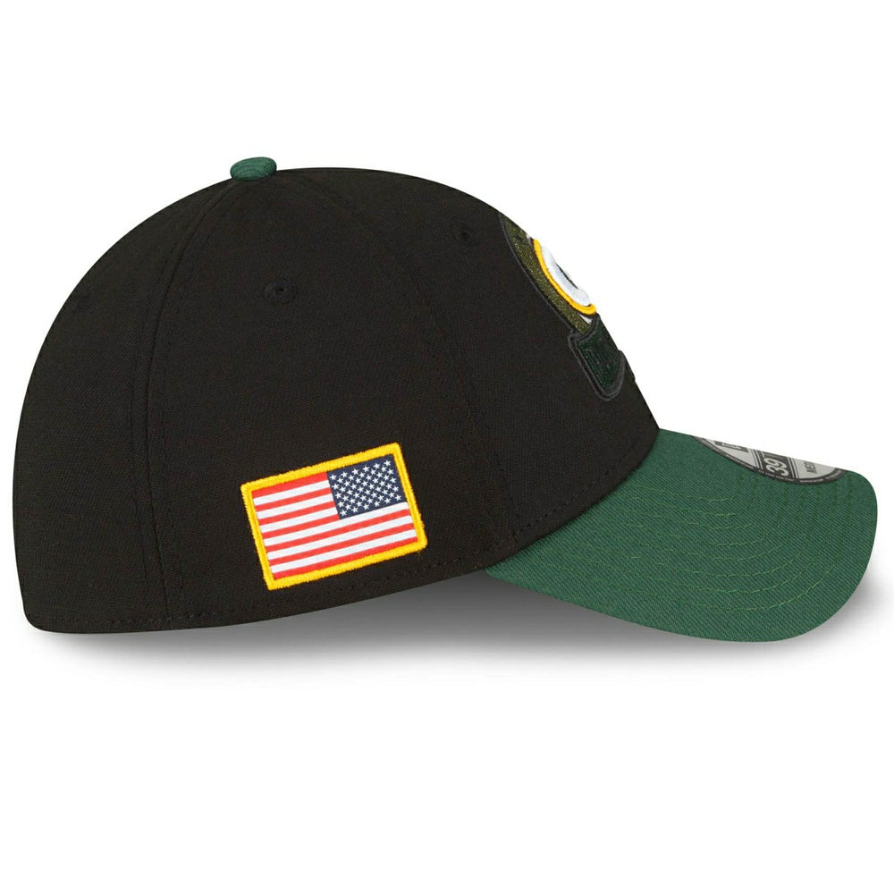 Green Bay Packers 2022 NFL On-Field Salute to Service New Era 39THIRTY Flex Cap Fashion