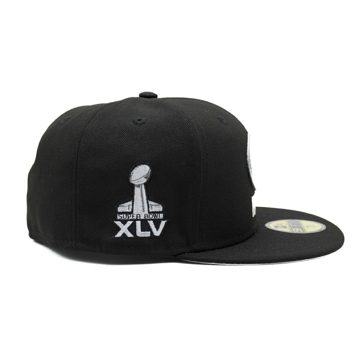 Green Bay Packers Super Bowl XLV New Era 59FIFTY Fitted NFL Cap Black Lifestyle
